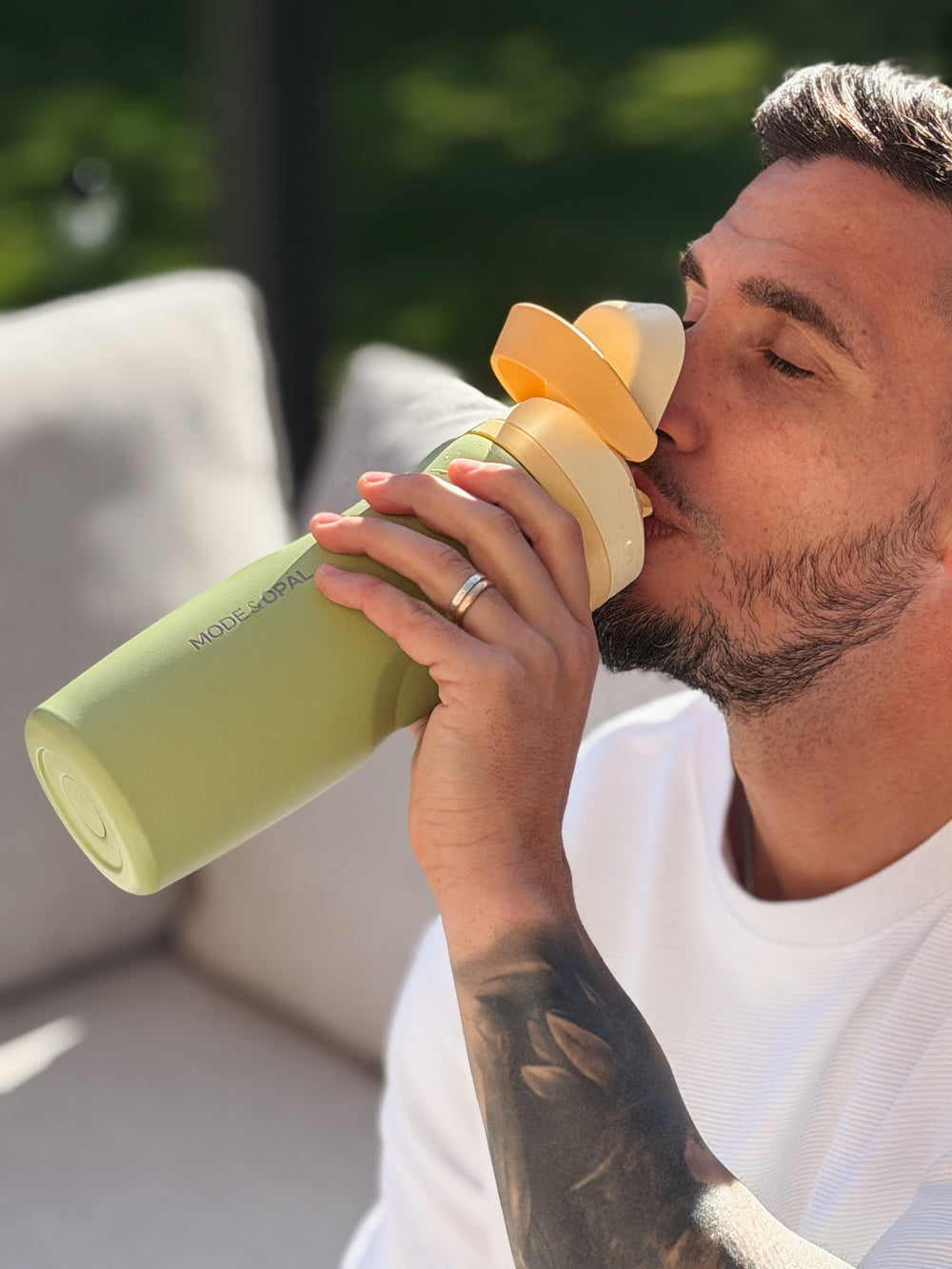 Insulated Drink Bottle, Sage Green
