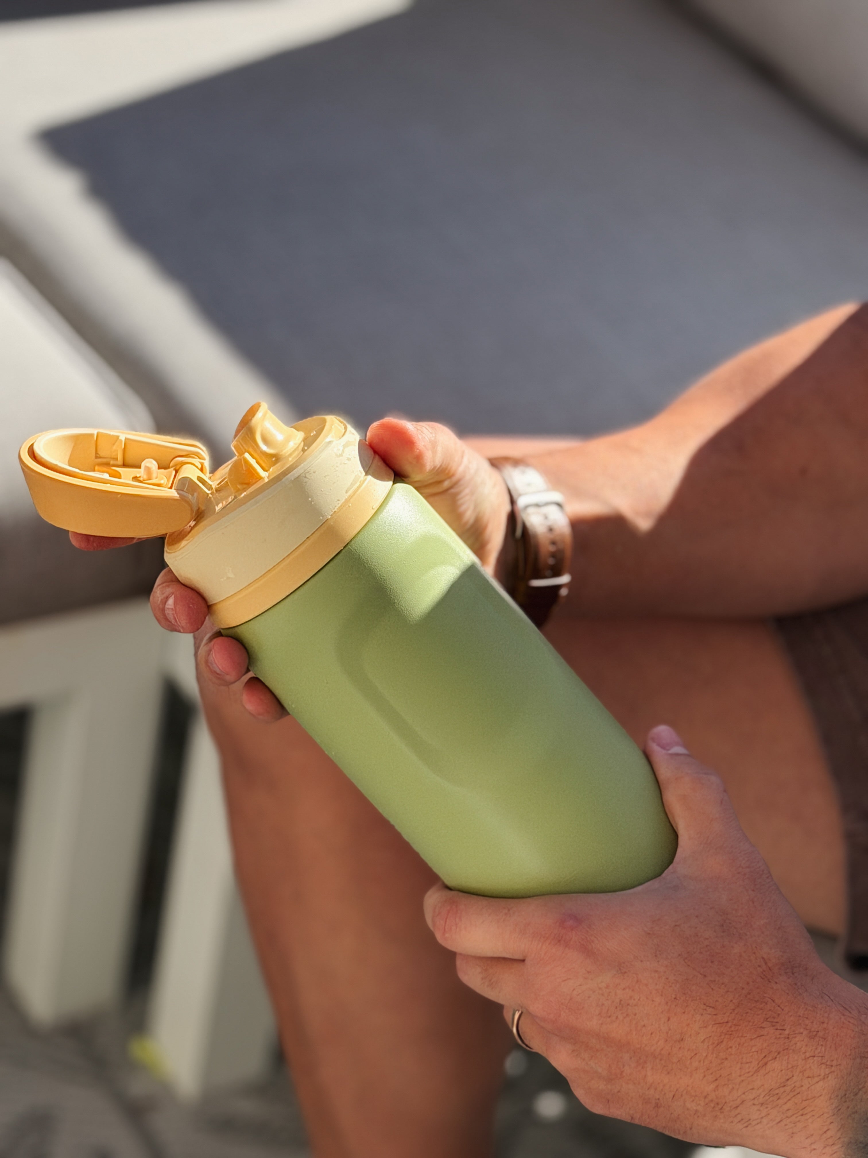 Insulated Drink Bottle - Sage Green