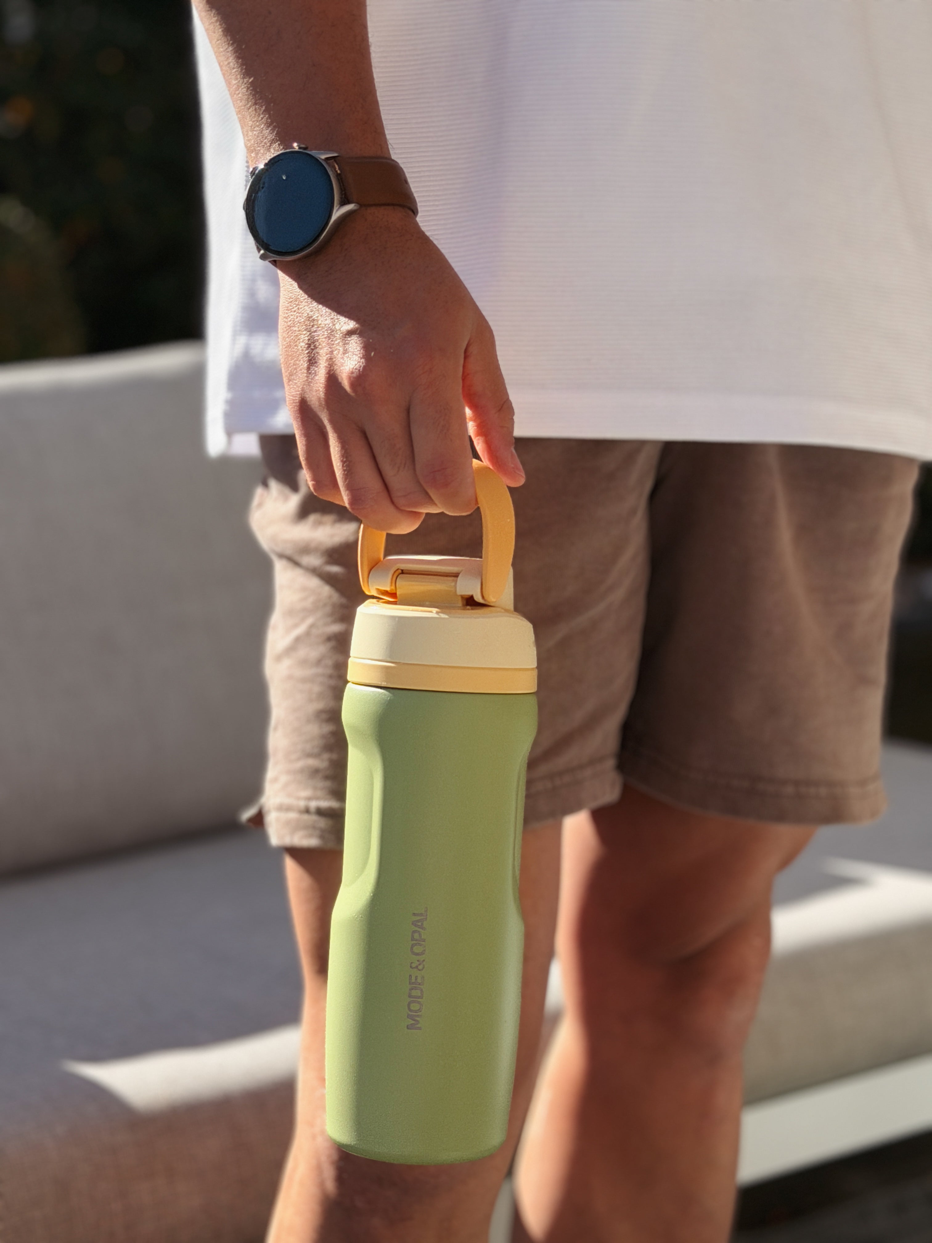 Insulated Drink Bottle - Sage Green