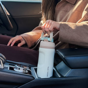 On-the-go Bundle: Insulated Bottle, Straw Set and Silicone Boot